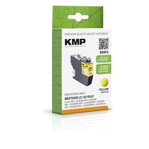 KMP B58YX ink cartridge yellow comp. with Brother LC-3219XLY 2