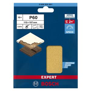 Bosch Sanding Pad C470,115x107 K60,10x EXPERT 3
