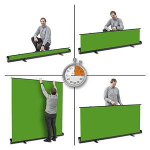 walimex pro Roll-up Panel Background 210x220cm green 4