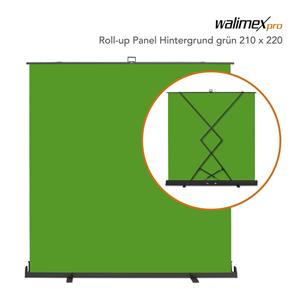 walimex pro Roll-up Panel Background 210x220cm green 5