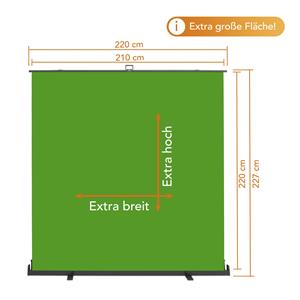 walimex pro Roll-up Panel Background 210x220cm green 7