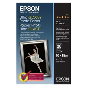 Epson Ultra Glossy Photo Paper 10x15cm, 20 sheet, 300g S 041926