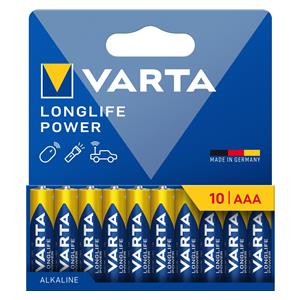 1x10 Varta Longlife Power Micro AAA LR 03            04903121761