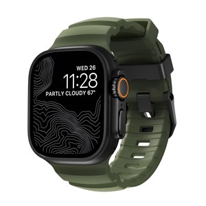 Nomad Rocky Point Band 42 /44 /45 /49mm Forest Connector Black