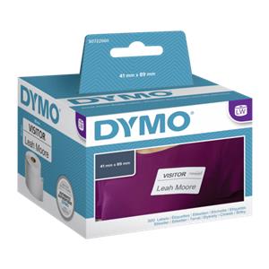 Dymo Removable White name badge 89mm x 41mm / 300 labels 11356
