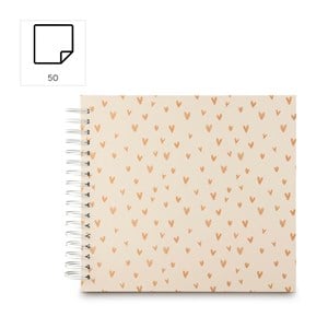 Hama Lovely Spiral beige 28x24 50 white Pages 7701