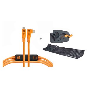 Tether Tools LeverLock&Cable Kit Optima 10G rechts orange 4,6m