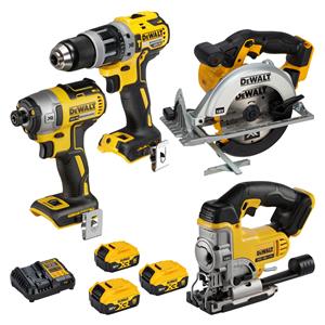 DeWalt DCK551P3T set alata DCD796 + DCF887 + DCS391 + DCS331 + DCL050 + 3x 5Ah baterije, punjač i 2 kofera