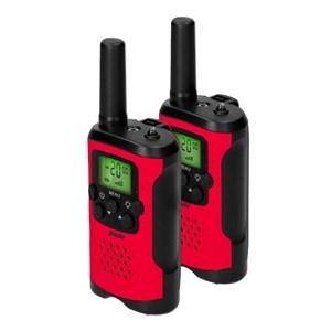 Alecto Walkie Talkie 2er Set für Kinder, 7 km Reichw., rot /schw.