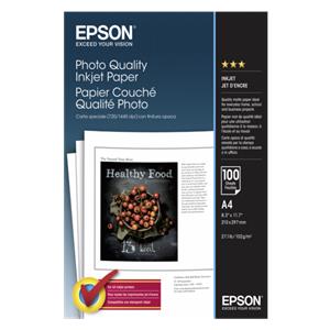 Epson Photo Quality Inkjet Paper A 4, 100 Sheets, 102 g S 041061