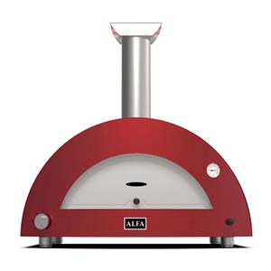 Alfa Forni Moderno 3 Pizze Hybrid Antik Rot
