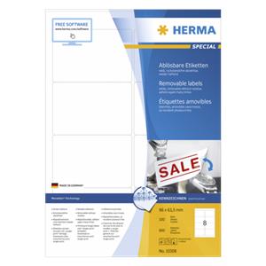 Herma Removable Labels 96X63,5 100 Sheets DIN A4 800 pcs. 10308
