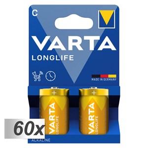 60x2 Varta Longlife Baby C LR 14