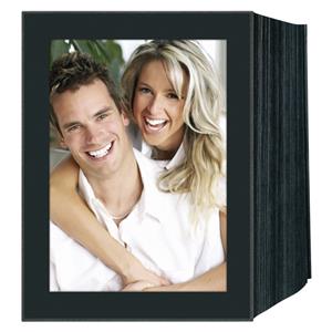 1x125 Daiber Passepartouts black 15x20 deckle edged paper endless