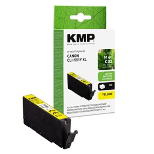 KMP Tinte yellow ersetzt Canon CLI-551 Y XL 6446B001