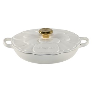 Le Creuset Gourmet-Profitopf Blume 26 cm white