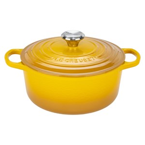 Le Creuset Signature Bräter rund 24 cm nectar
