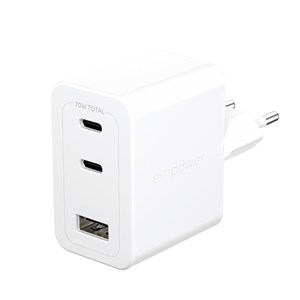 PanzerGlass empower 70W Charger 2x USB-C 1x USB-A White