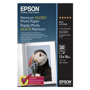 Epson Premium Glossy Photo Paper 13x18cm, 30 Sheet, 255g S042154