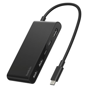 Belkin CONNECT USB-C 5-in-1 mit Dual USB-C Ports,sw. AVC022hqBK