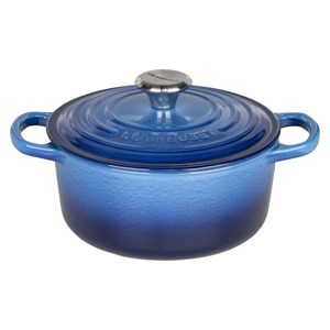 Le Creuset Signature Bräter rund 18 cm blau
