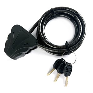 Braun Stahlkabelschloss 180cm für Wildkameras