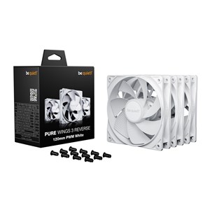 be quiet! Pure Wings 3 120mm PWM Reverse White 3-Pack
