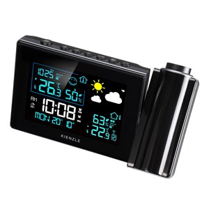 KIENZLE Funk-Wetterstation mit Wand-Projektion