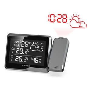 KIENZLE Funk DCF Wetterstation mit Wand-Projektion