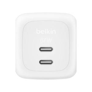 Belkin Ladegerät Dual USB-C 37W PD + PPS ,weiß  WCH020kqWH