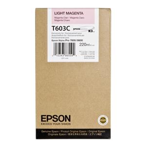 Epson ink cartridge light magenta T 603 220 ml T 603C