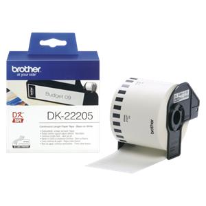 Brother Continuous Paper Tapes 6,2cmx30,5m  white      DK-22205