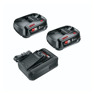 Bosch Starter-Set 18V 2x 2,5AH Akku + Ladegerät