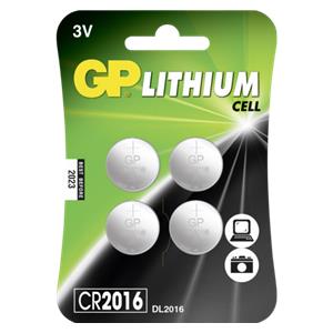 1x4 GP CR2016 Lithium Cell