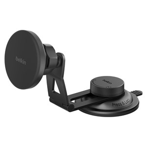 Belkin Magn.kabelloses Kfz-Lade- gerät Qi2 m.Halterung WIC013hqBK