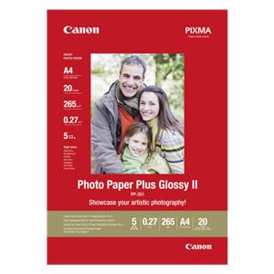 Canon PP-201 A 4 20 Sheets 265 g Photo Paper Plus Glossy II