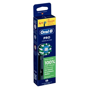 Oral-B Aufsteckbürsten schwarz Pro CrossAction 4er