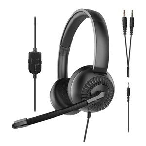 Speedlink METIS Stereo Headset 3,5mm Jack with Y-Adapter, black