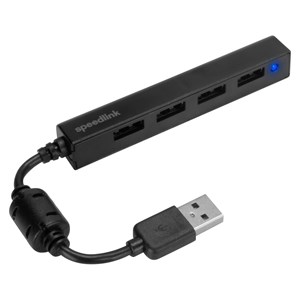 Speedlink SNAPPY SLIM USB Hub 4-Port, USB 2.0, Passive, black