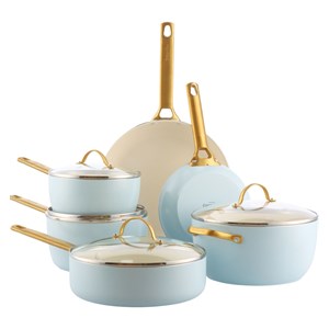 GreenPan Padova Reserve 6 Tlg Topf&Pfannenset Hellblau