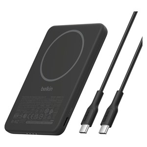 Belkin BoostCharge Slim 5000mAh mag.Powerb. 7,5W schw.BPD010hqBK