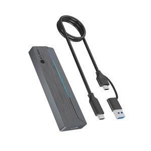 ICY BOX IB-1826MCL-CU31 USB-C M.2 NVMe & SATA SSD Gehäuse RGB