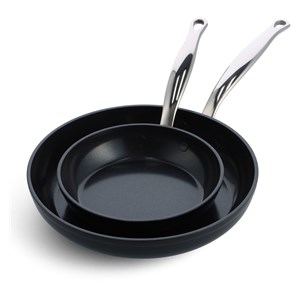 GreenPan Barcelona Pro 2 pcs Frypan Set 20+28cm Black