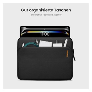 tomtoc Light-B18 Tablet Sleeve 13 inch black