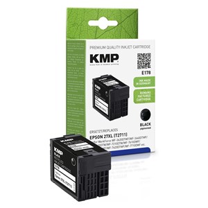 KMP E178 ink cartridge black compatible with Epson T 2711 XL