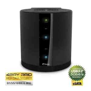 FANTEC SQ-35RU3e schwarz 4x3,5 SATA RAID HDD