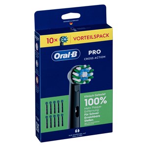 Oral-B Aufsteckbürsten schwarz Pro CrossAction 10er