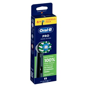 Oral-B Aufsteckbürsten schwarz Pro CrossAction 6er