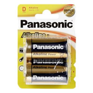 1x2 Panasonic Alkaline Power Mono D LR 20
