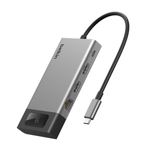 Belkin CONNECT 8-in-1 USB-C Hub for 2 Screens INC027hqSGY